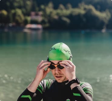 Triathlete swimmer